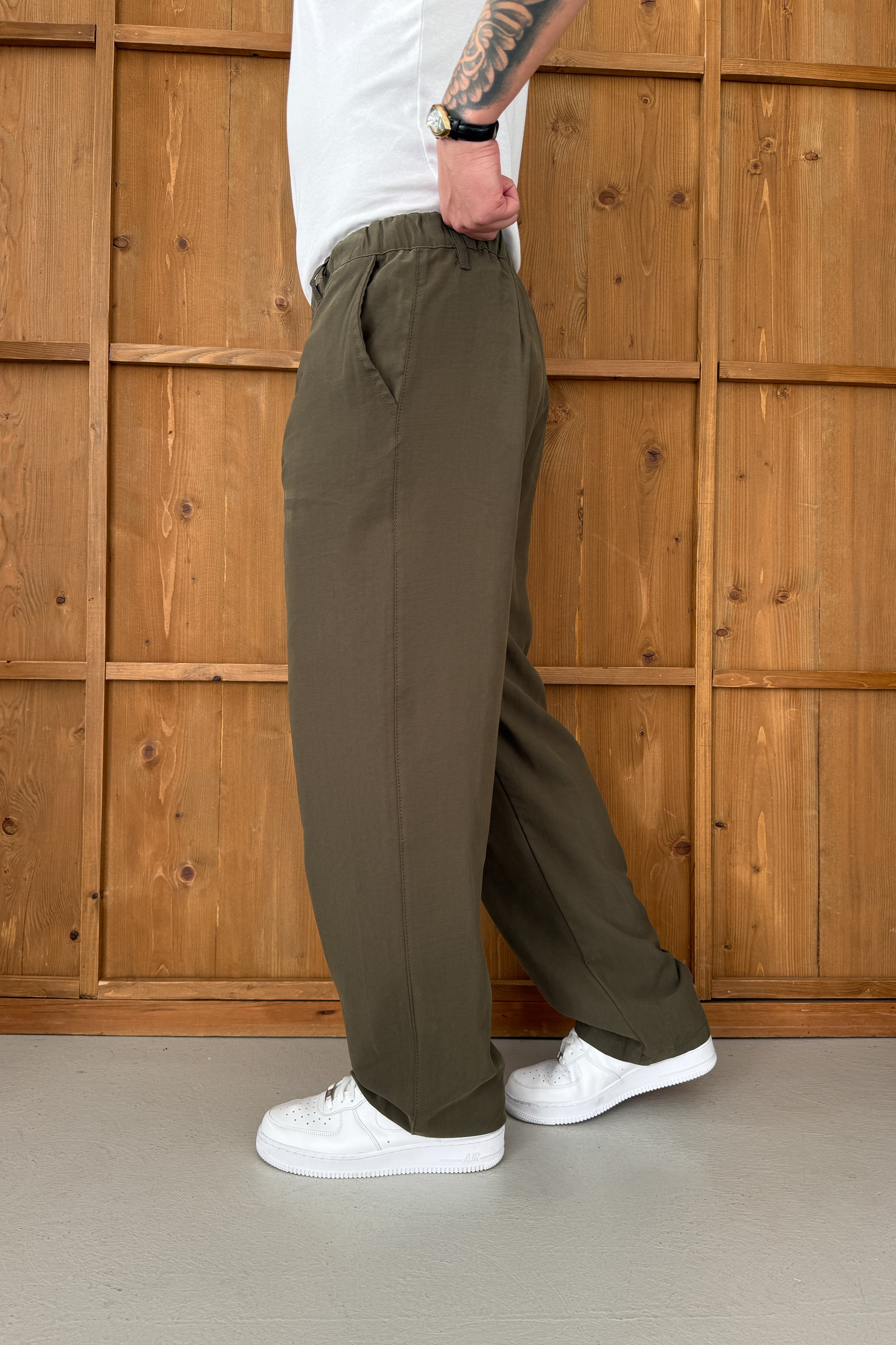 BAGGY KALIP KIŞLIK MODAL KUMAŞ PANTOLON • HAKi