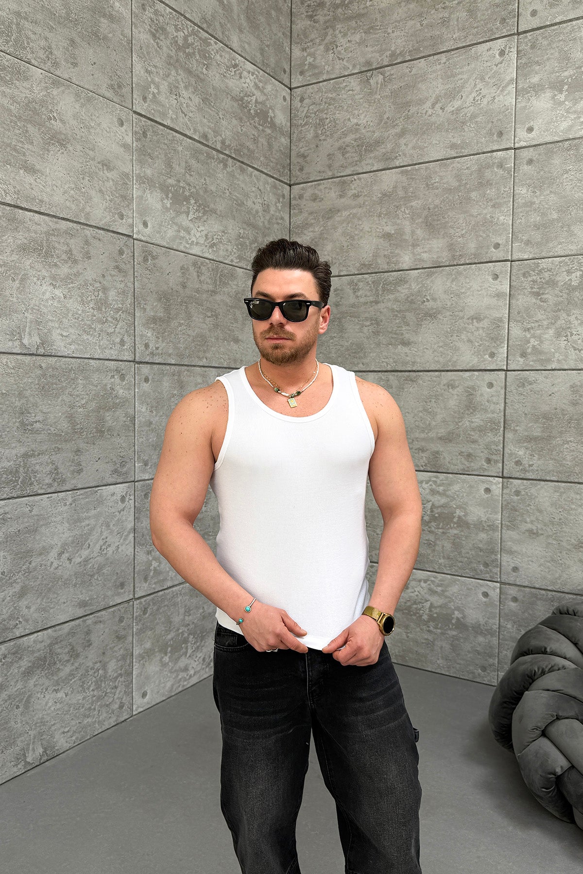 FİTİLLİ BASİC ATLET • BEYAZ
