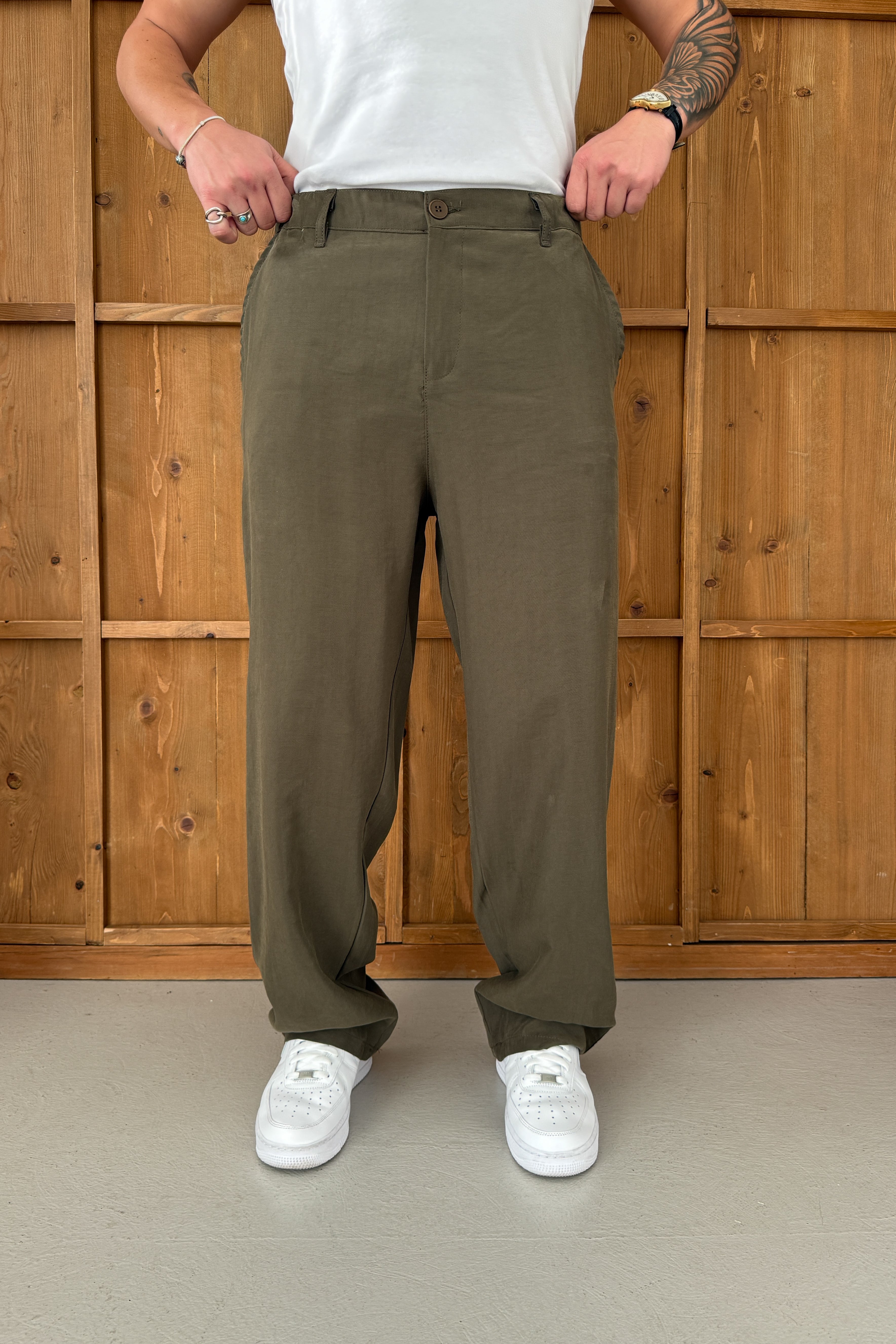 BAGGY KALIP KIŞLIK MODAL KUMAŞ PANTOLON • HAKi