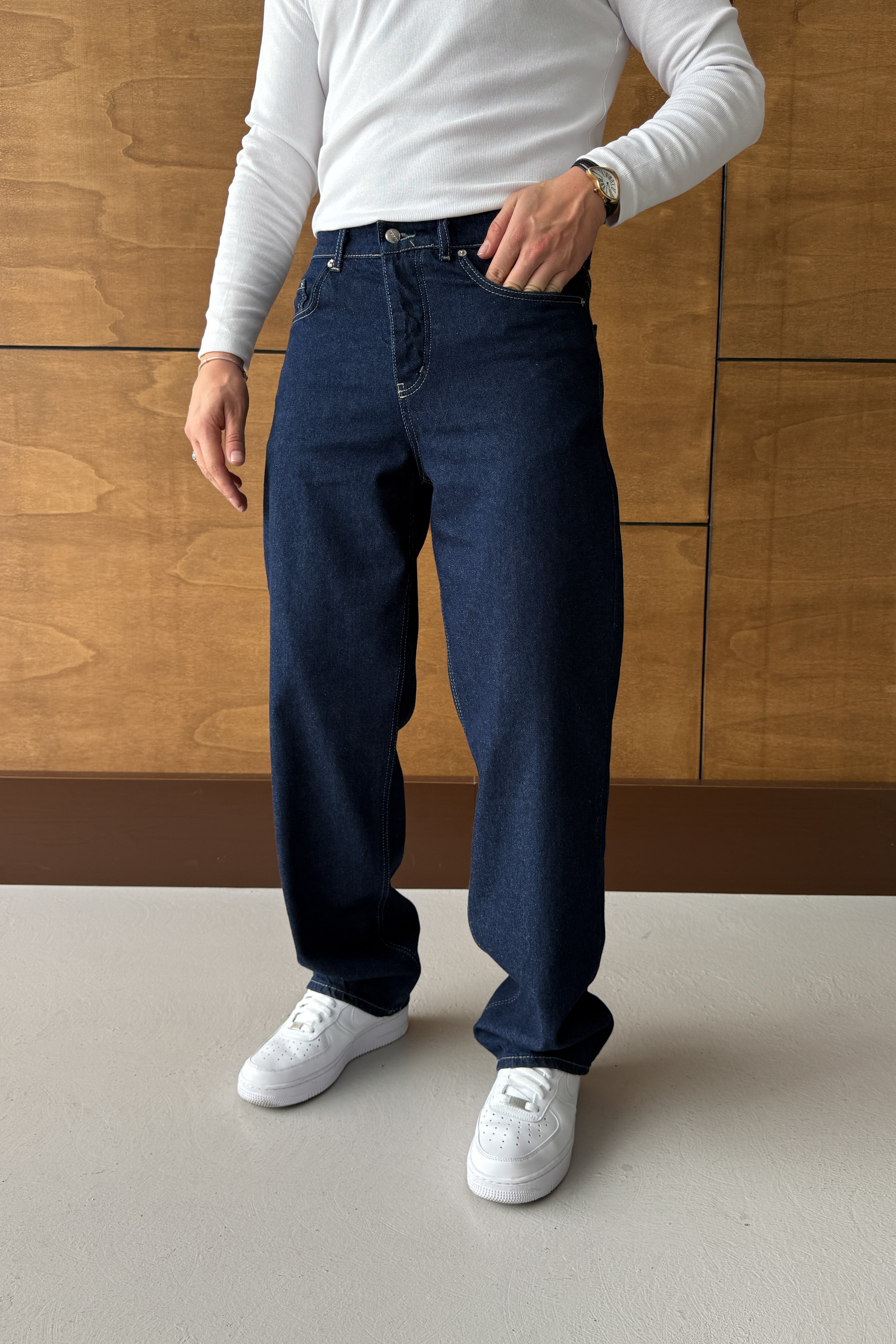 BAGGY FİT KOT PANTOLON • LACİVERT GS