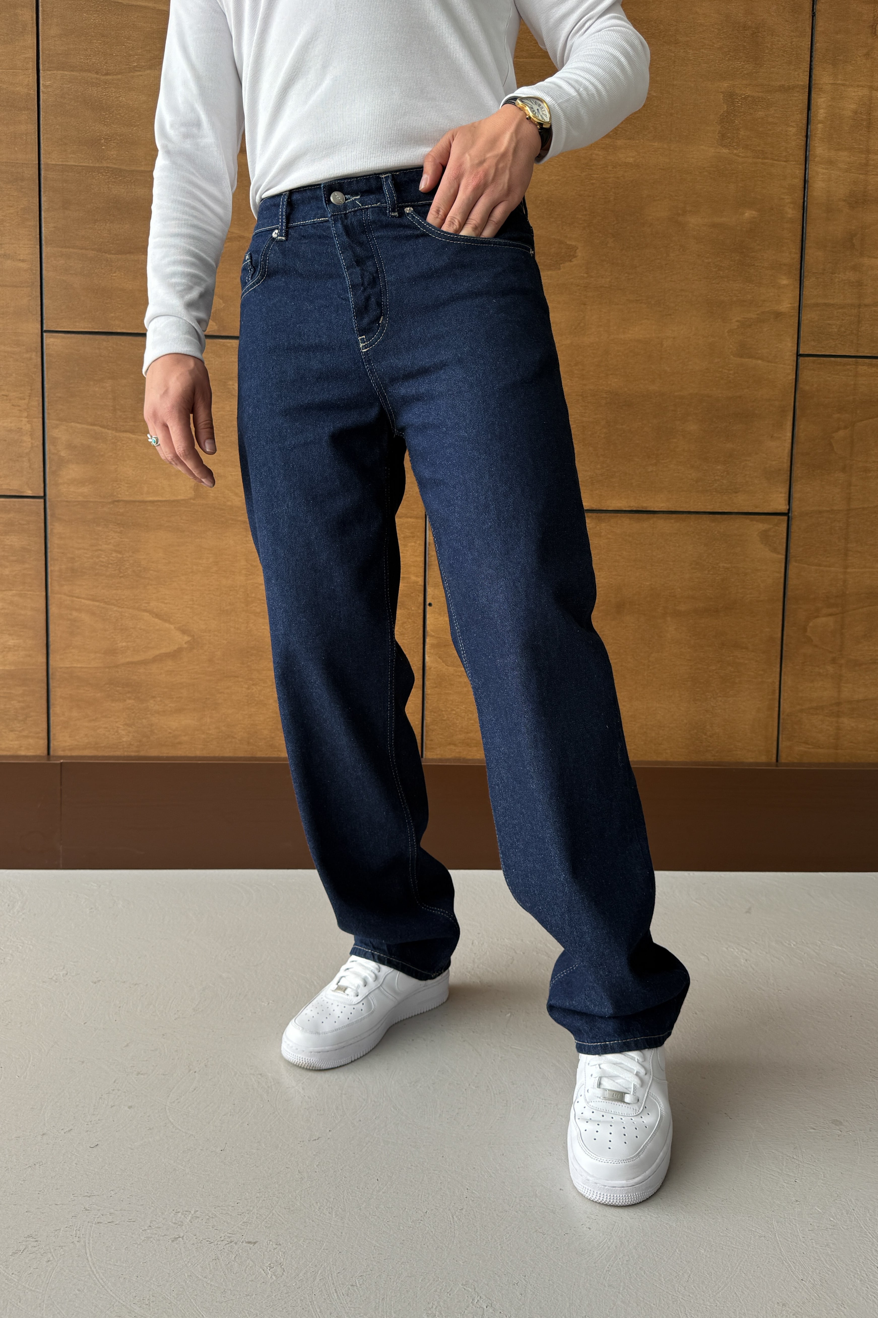 BAGGY FİT KOT PANTOLON • LACİVERT GS
