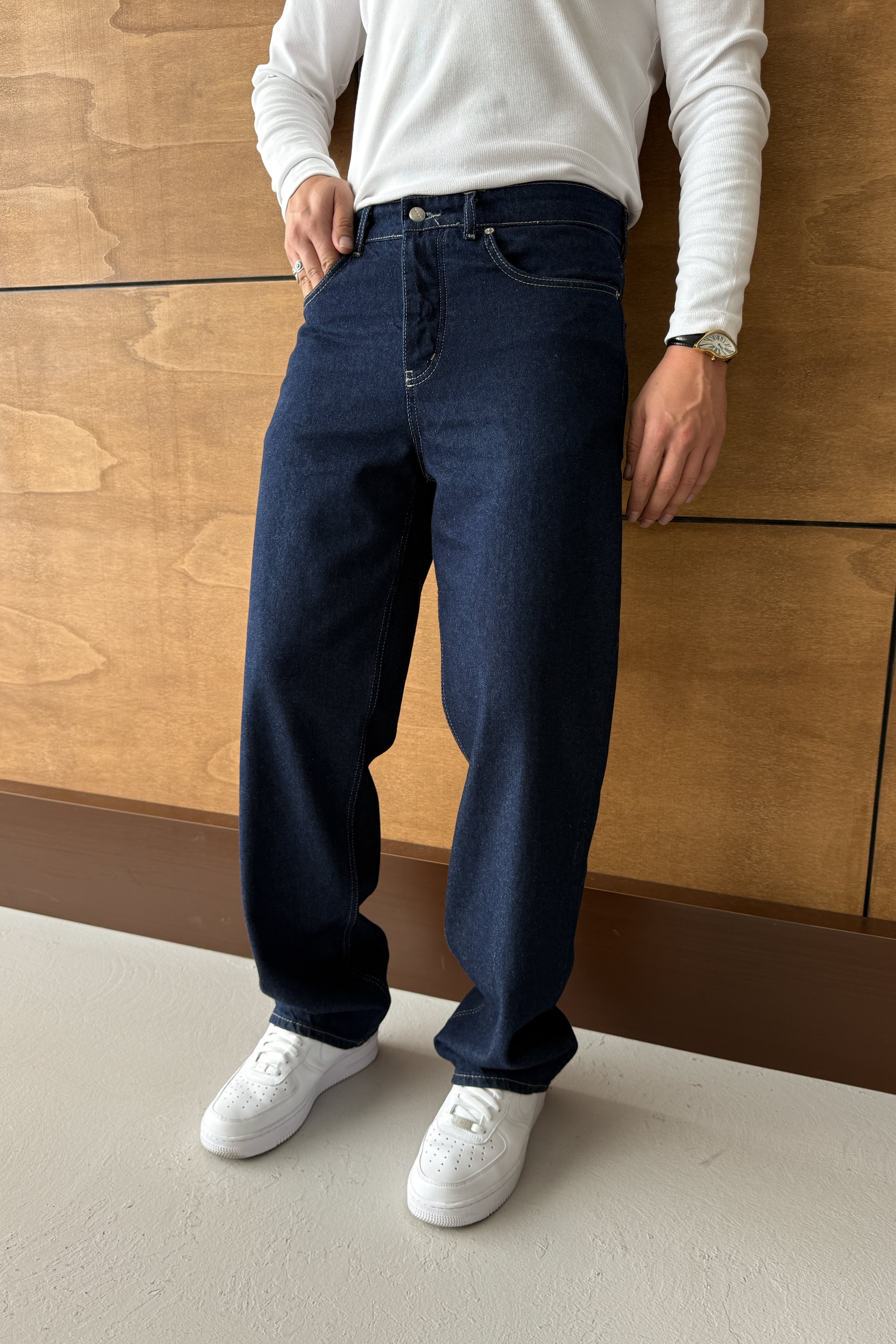 BAGGY FİT KOT PANTOLON • LACİVERT GS