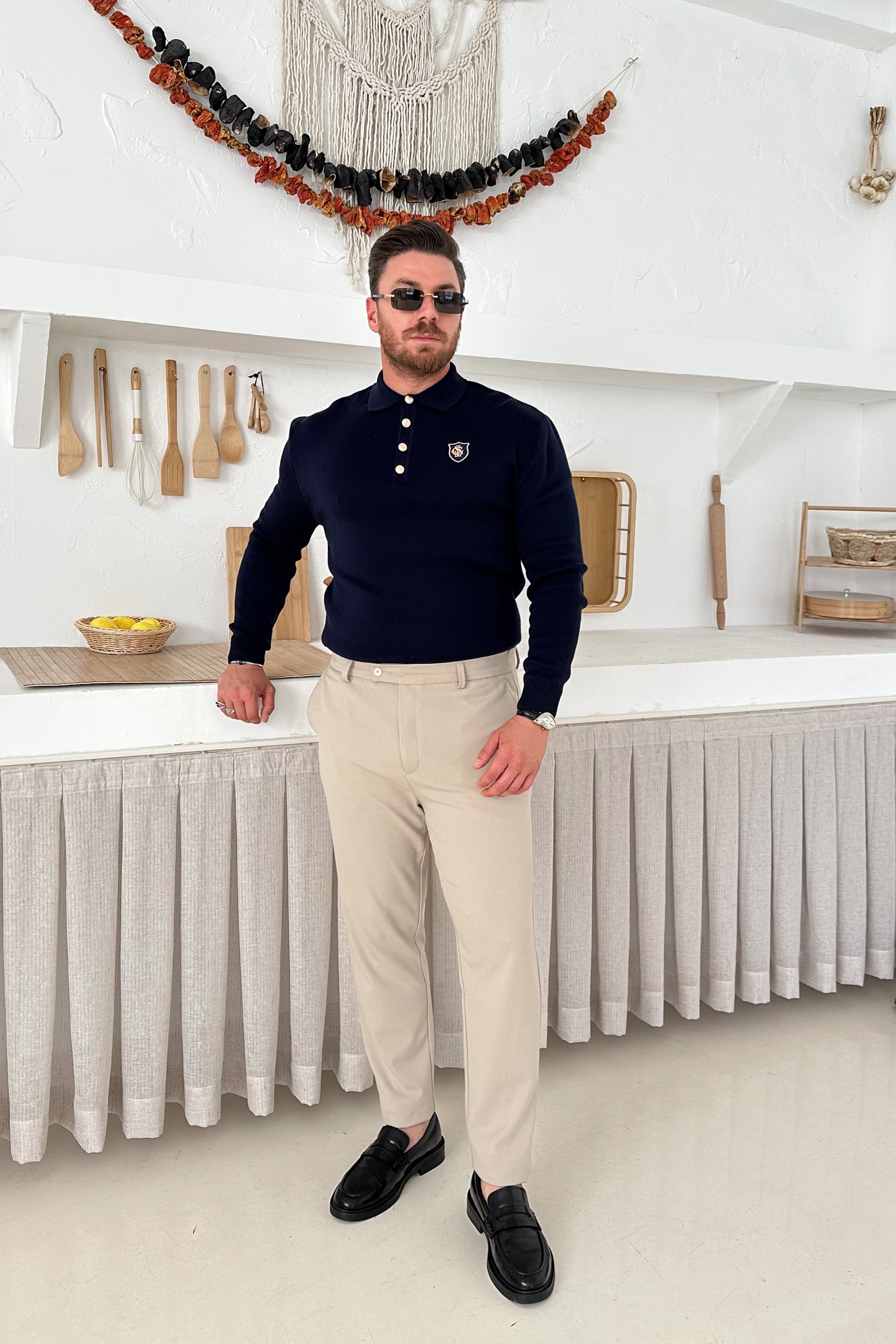 REGULAR FİT OLD MONEY POLO YAKA TRİKO • LACİVERT